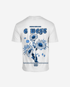 G West Mens Oversized Blue Garden Tee G West