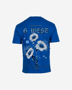 G West Mens Oversized Blue Garden Tee G West