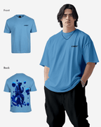 G West Mens Oversized Blue Man Tee G West