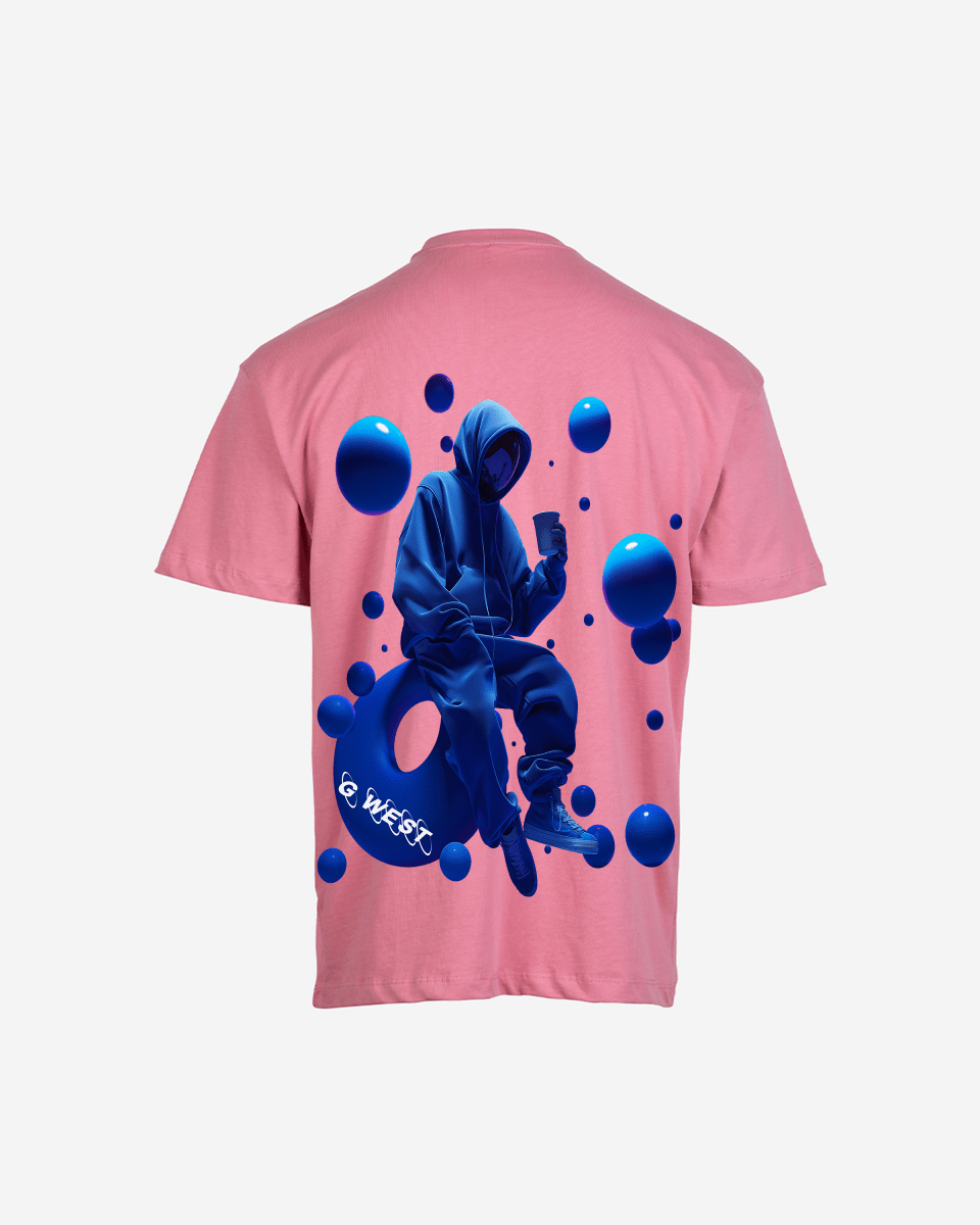 G West Mens Oversized Blue Man Tee G West