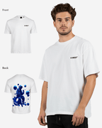G West Mens Oversized Blue Man Tee G West