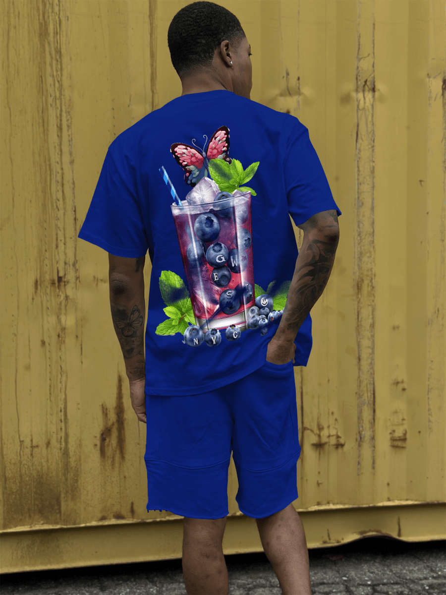 G West Mens Oversize Blueberry Mohito Tee G West