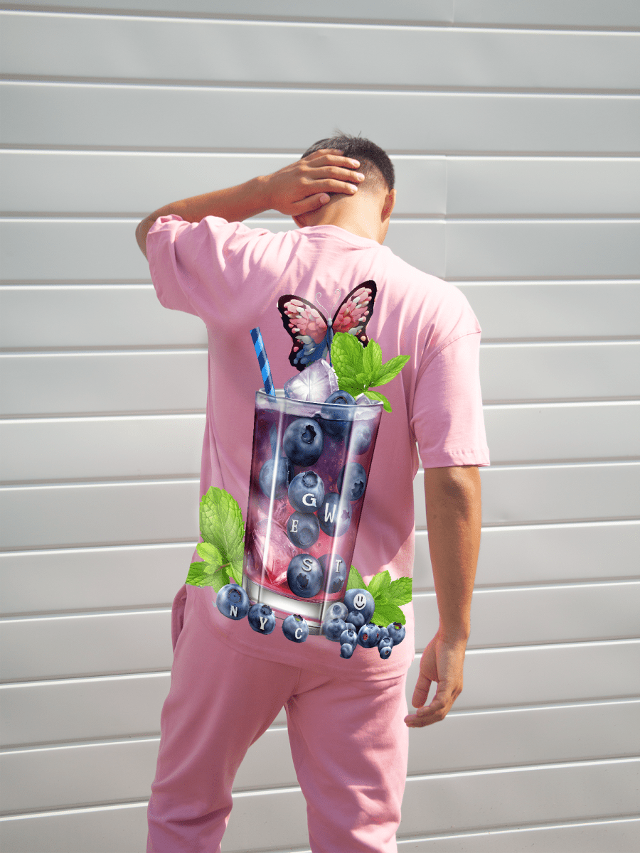 G West Mens Oversize Blueberry Mohito Tee G West