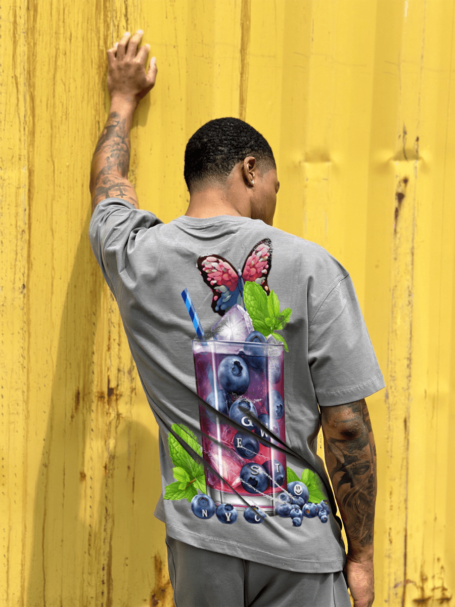 G West Mens Oversize Blueberry Mohito Tee G West