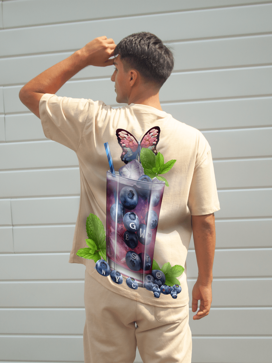 G West Mens Oversize Blueberry Mohito Tee G West