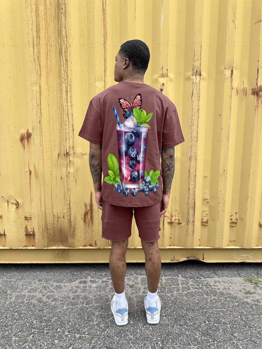G West Mens Oversize Blueberry Mohito Tee G West