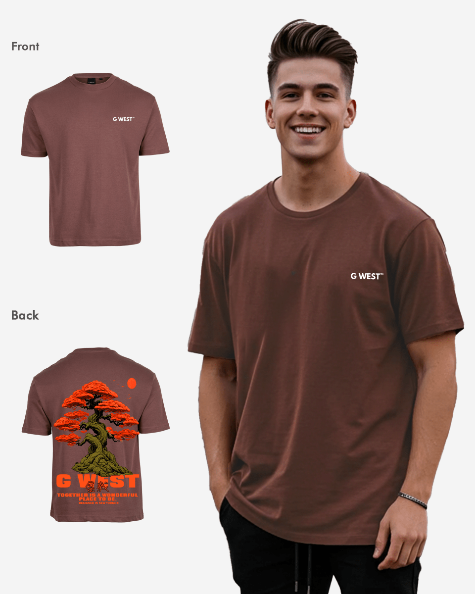 G West Mens Oversized Bonsai Tee G West