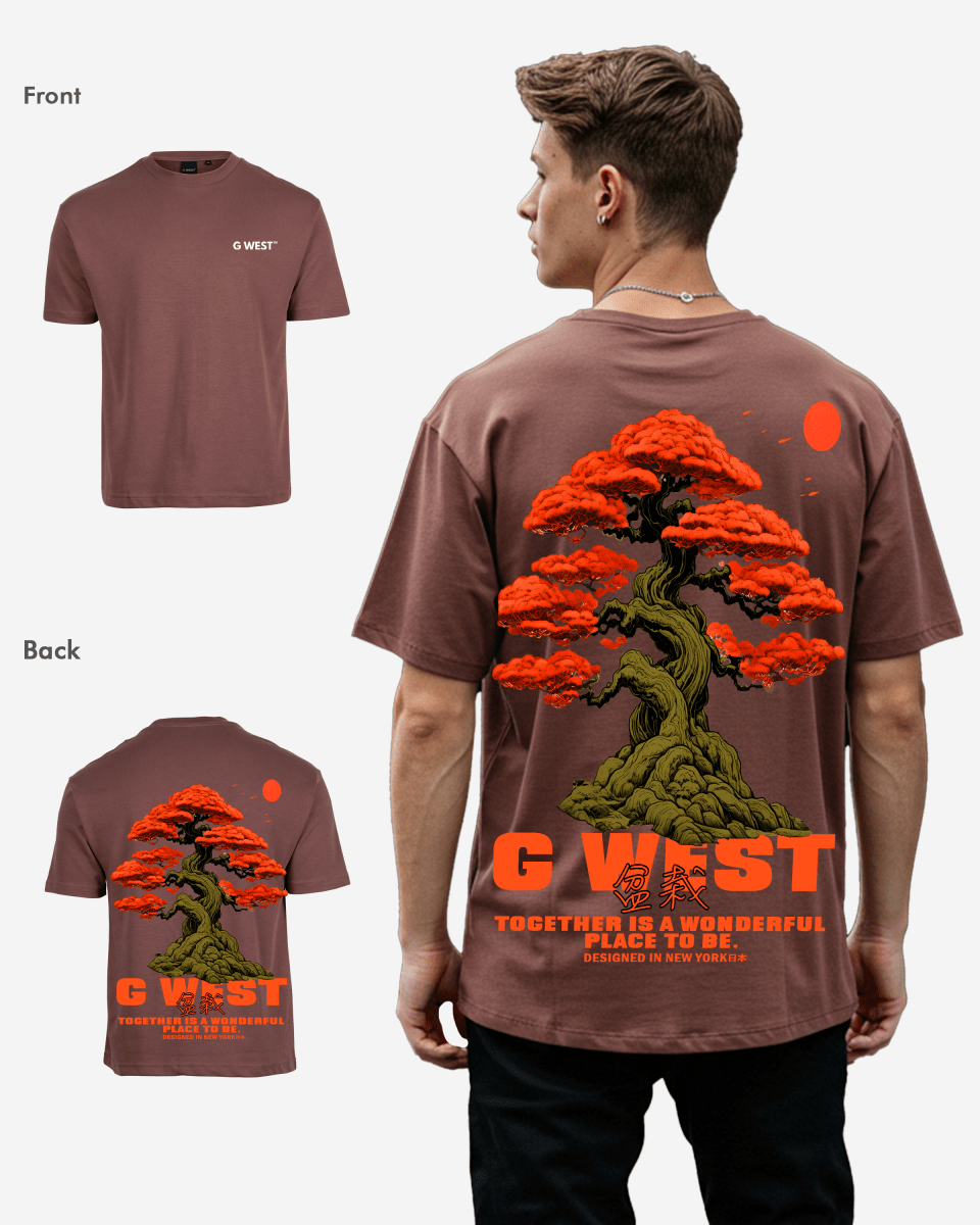G West Mens Oversized Bonsai Tee G West