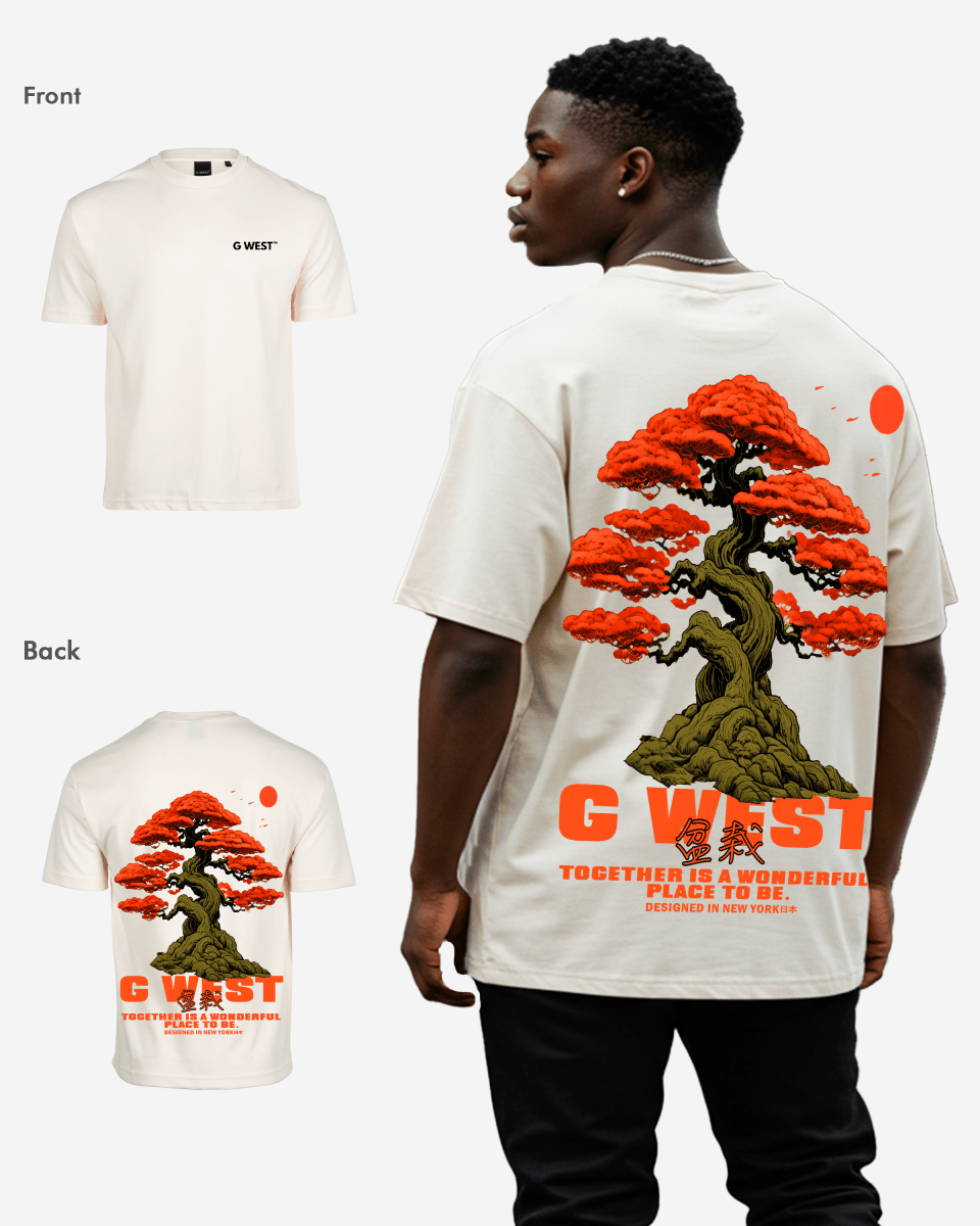 G West Mens Oversized Bonsai Tee G West