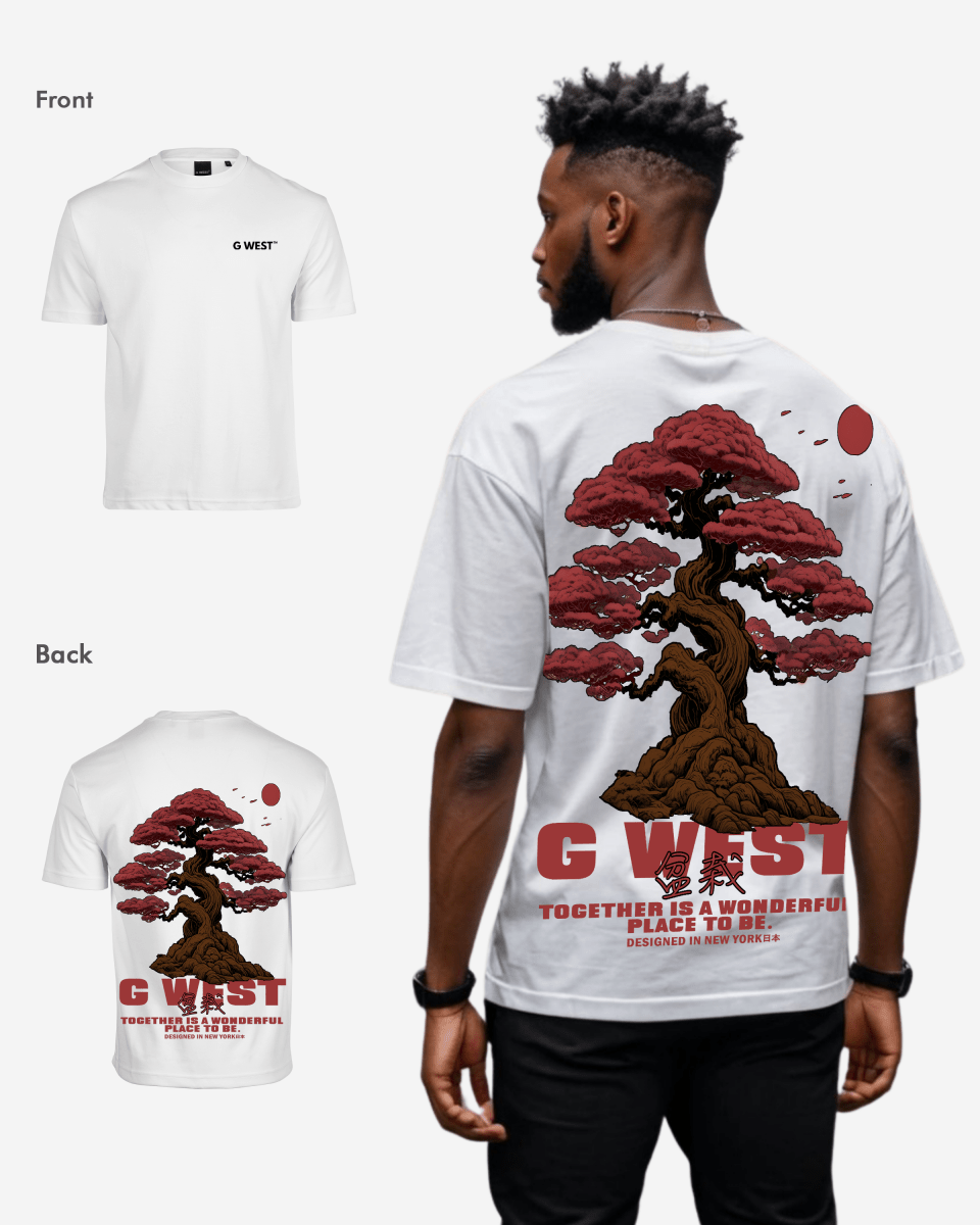 G West Mens Oversized Bonsai Tee G West