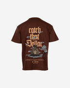 G West Mens Oversized Catch That Dollar Life Stlye Tee G West