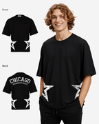 G West Mens Oversized Chicago Arch Logo Tee G West