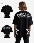 G West Mens Oversized Chicago Arch Logo Tee G West
