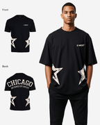 G West Mens Oversized Chicago Arch Logo Tee G West