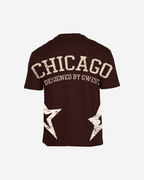 G West Mens Oversized Chicago Arch Logo Tee G West