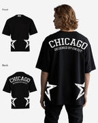 G West Mens Oversized Chicago Arch Logo Tee G West