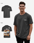 G West Mens Oversized Chicago Cake Tee G West