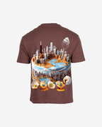 G West Mens Oversized Chicago Cake Tee G West