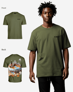 G West Mens Oversized Chicago Cake Tee G West