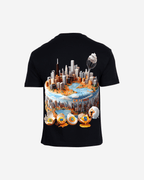 G West Mens Oversized Chicago Cake Tee G West