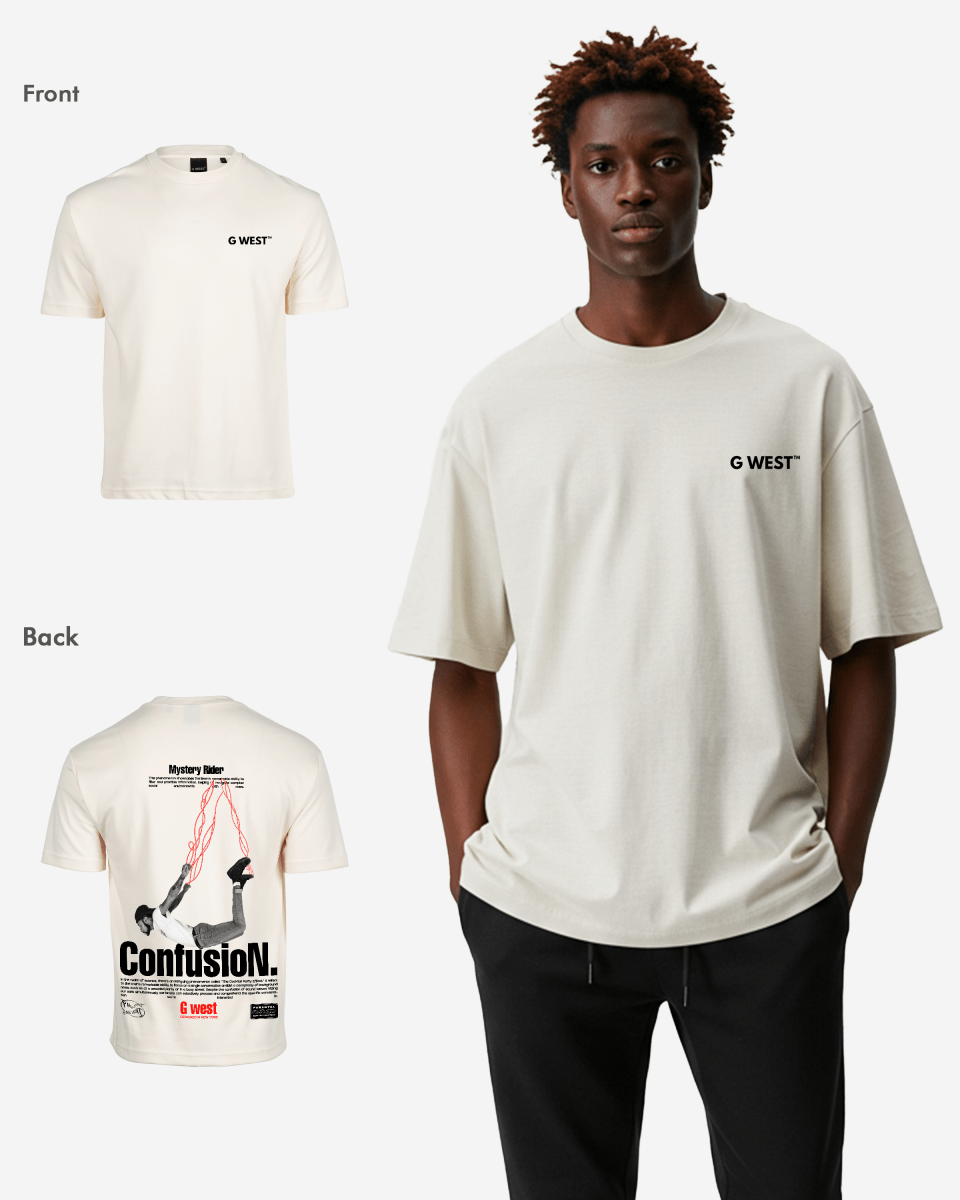G West Mens Oversized Confusion Tee G West