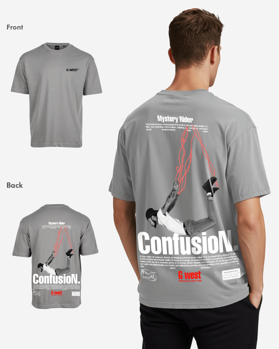 G West Mens Oversized Confusion Tee G West