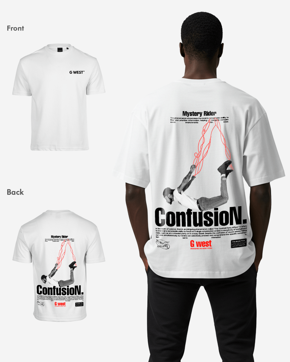 G West Mens Oversized Confusion Tee G West