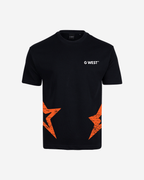 G West Mens Oversized Cricket India Arch Logo T-Shirt G West
