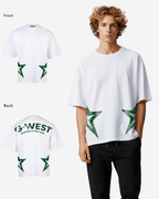 G West Oversized Cricket Pakistan Arch Logo T-Shirt Mens G West