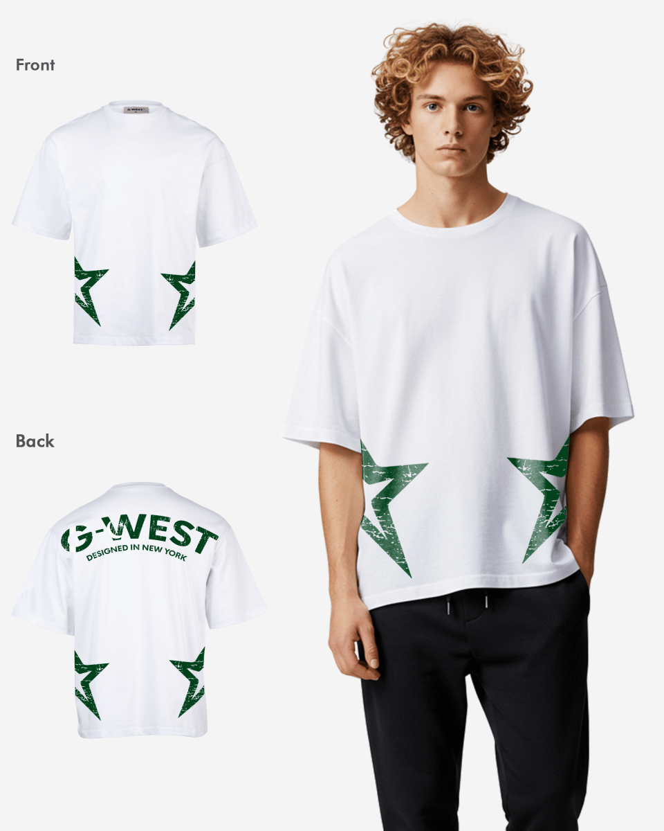 G West Oversized Cricket Pakistan Arch Logo T-Shirt Mens G West
