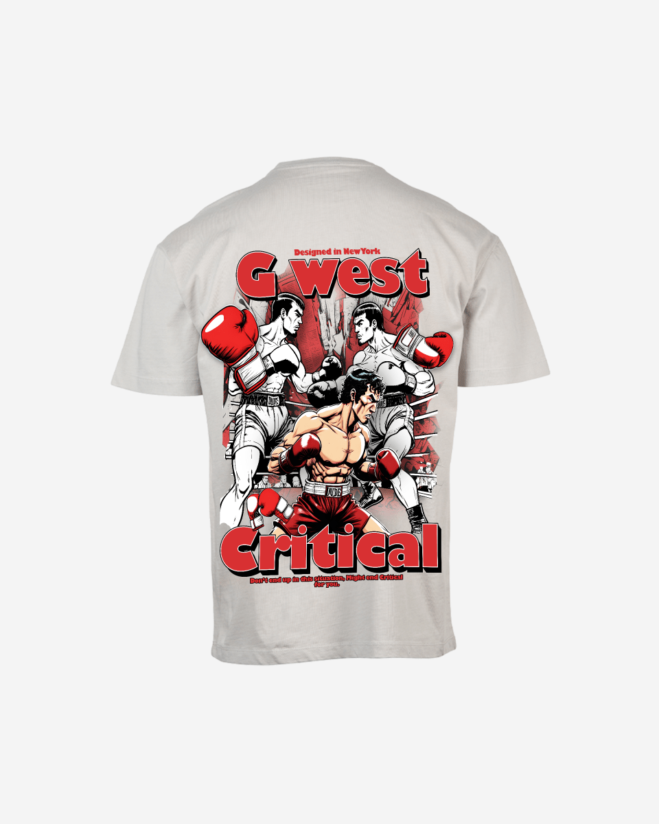 G West Mens Oversized Critical T-Shirt G West