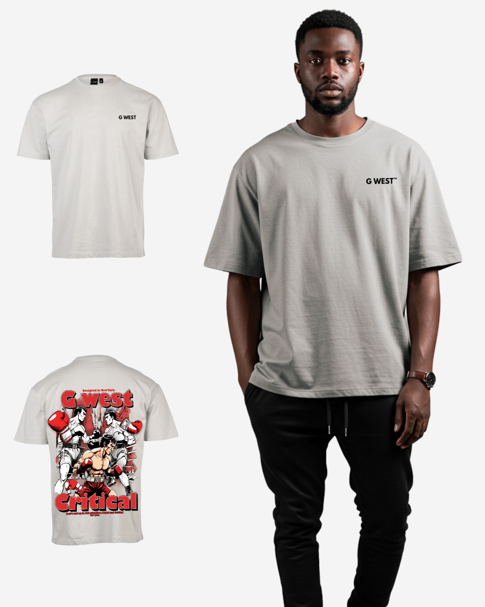 G West Mens Oversized Critical T-Shirt G West