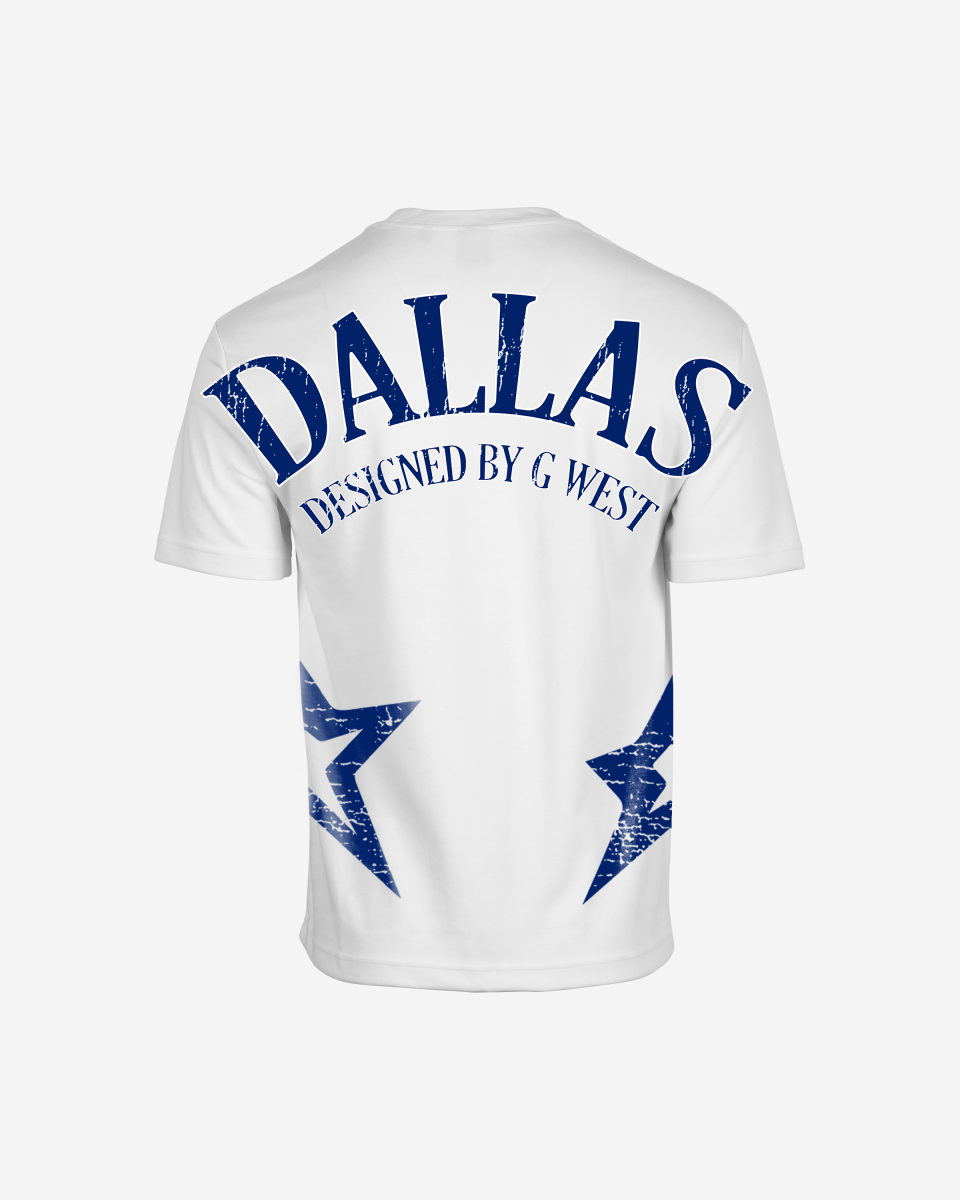 G West Mens Oversized Dallas Logo Tee G West