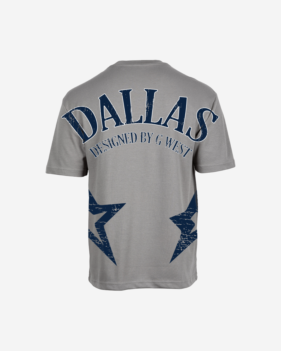 G West Mens Oversized Dallas Logo Tee G West
