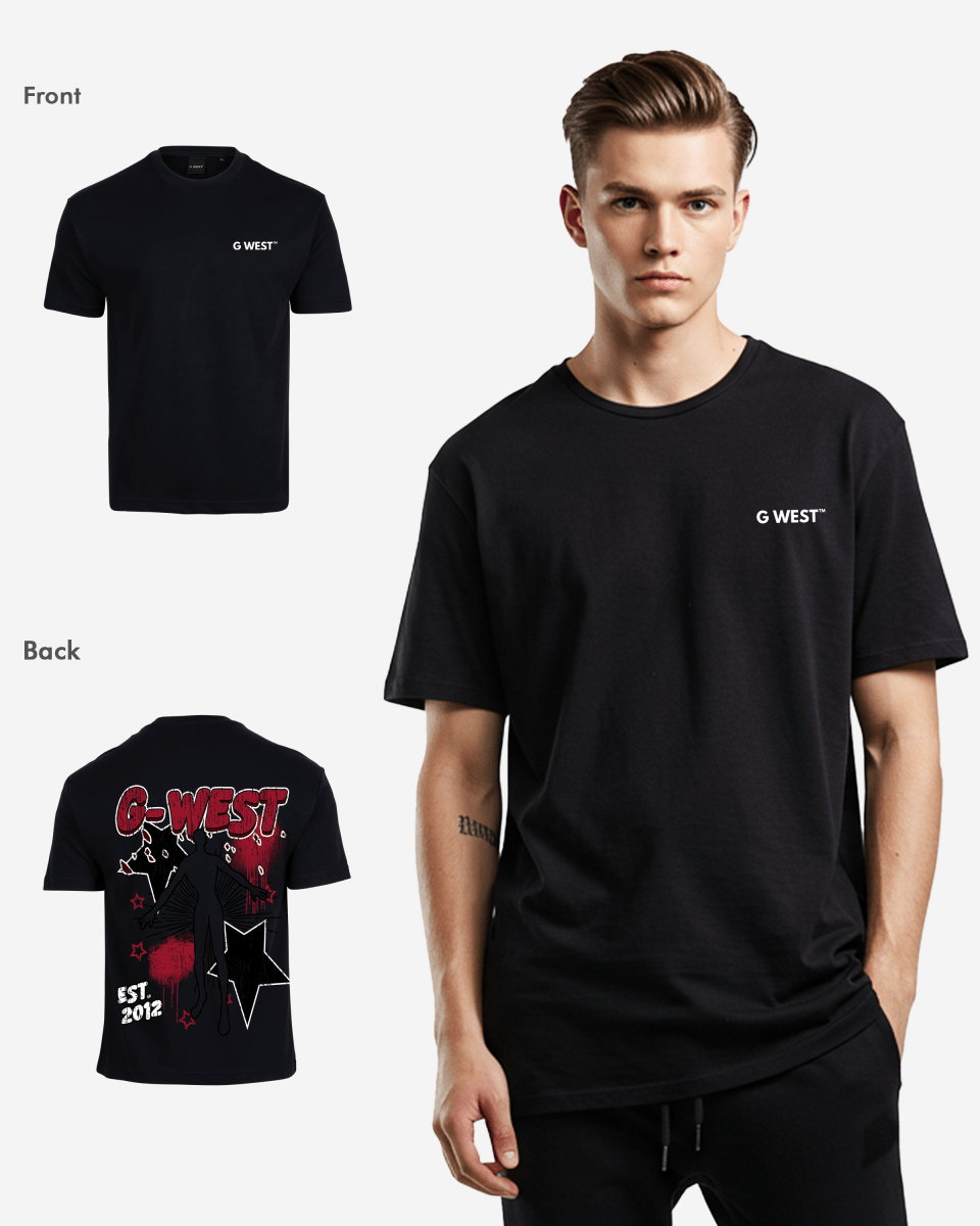 G West Mens Oversized Dazzling Dynamo Tee G West