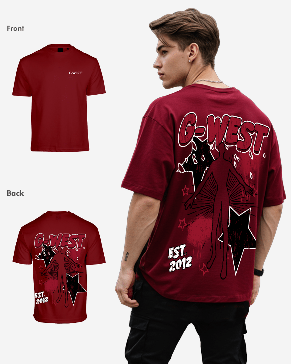 G West Mens Oversized Dazzling Dynamo Tee G West