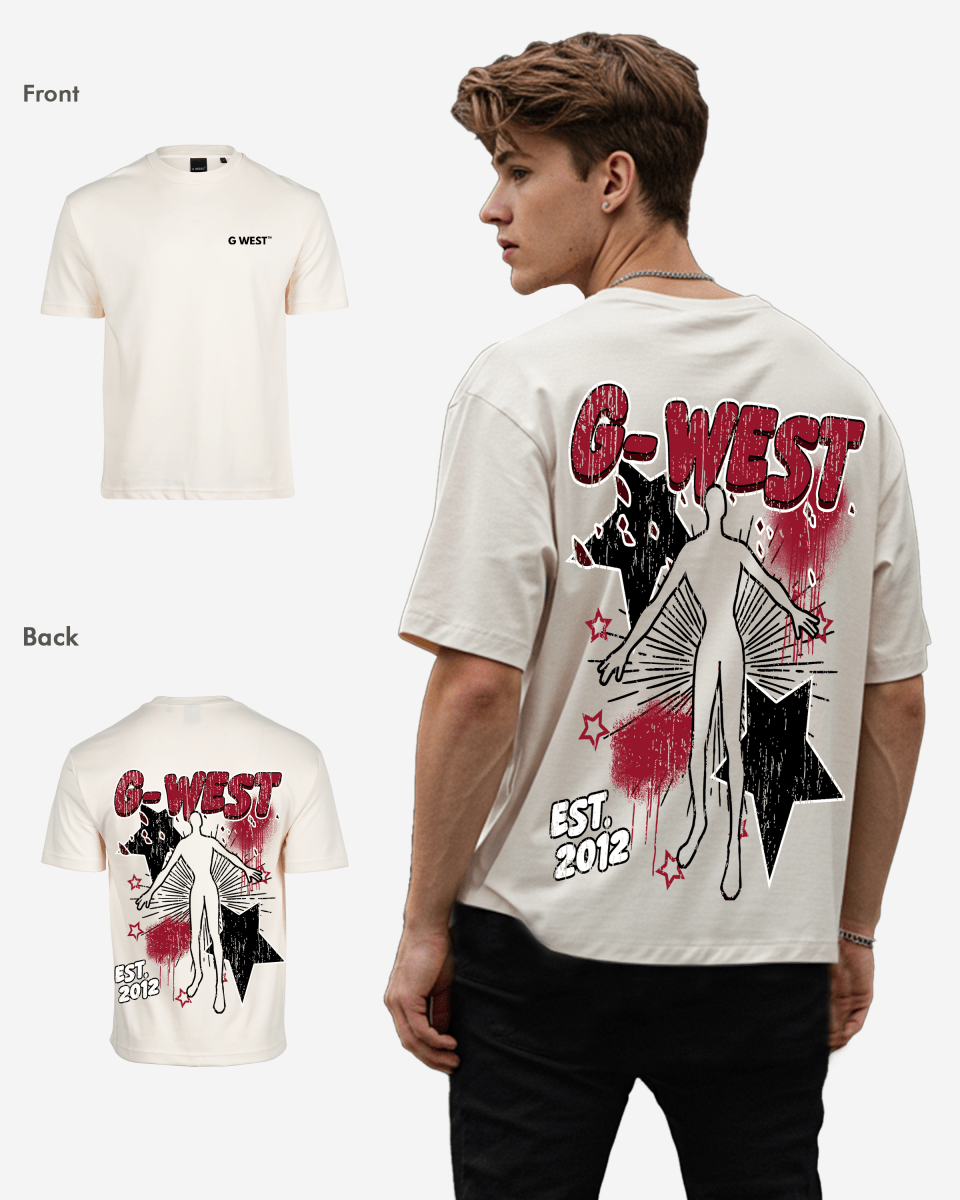 G West Mens Oversized Dazzling Dynamo Tee G West