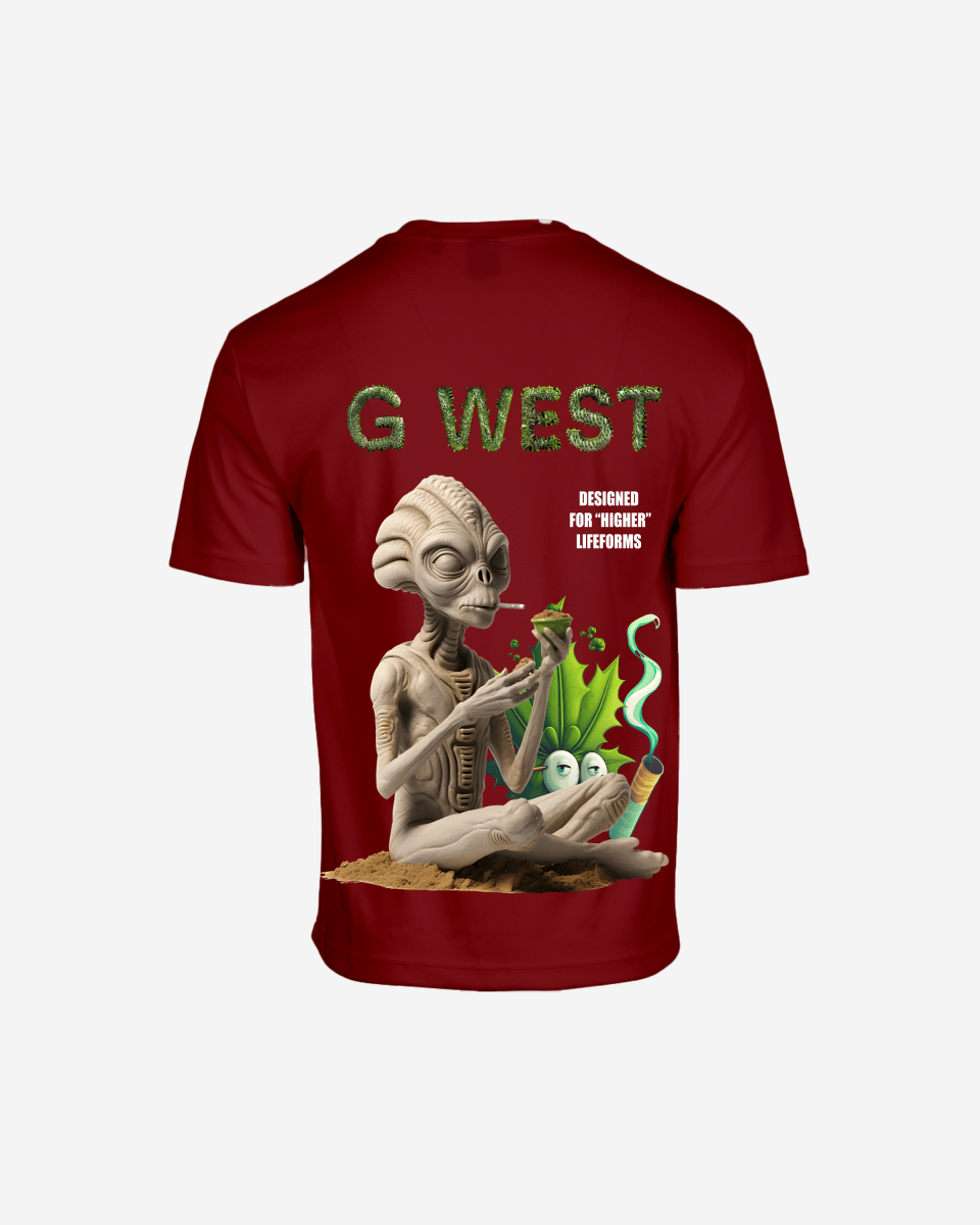 G West Mens Oversized Designed For Higher Lifeforms Tee G West