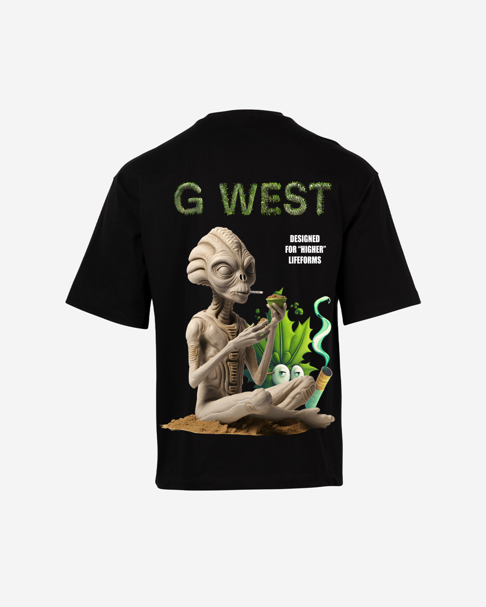 G West Mens Oversized Designed For Higher Lifeforms Tee G West