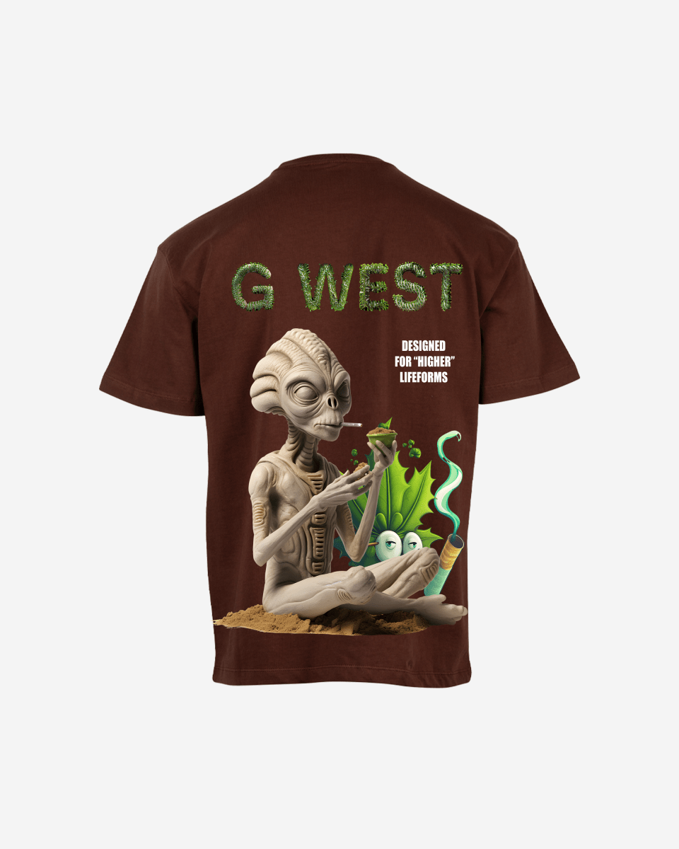 G West Mens Oversized Designed For Higher Lifeforms Tee G West