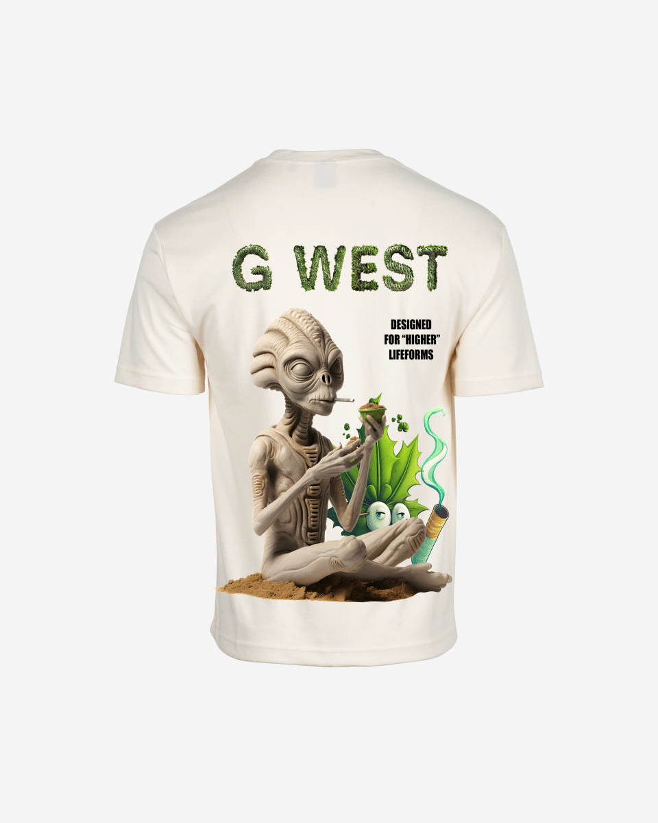 G West Mens Oversized Designed For Higher Lifeforms Tee G West