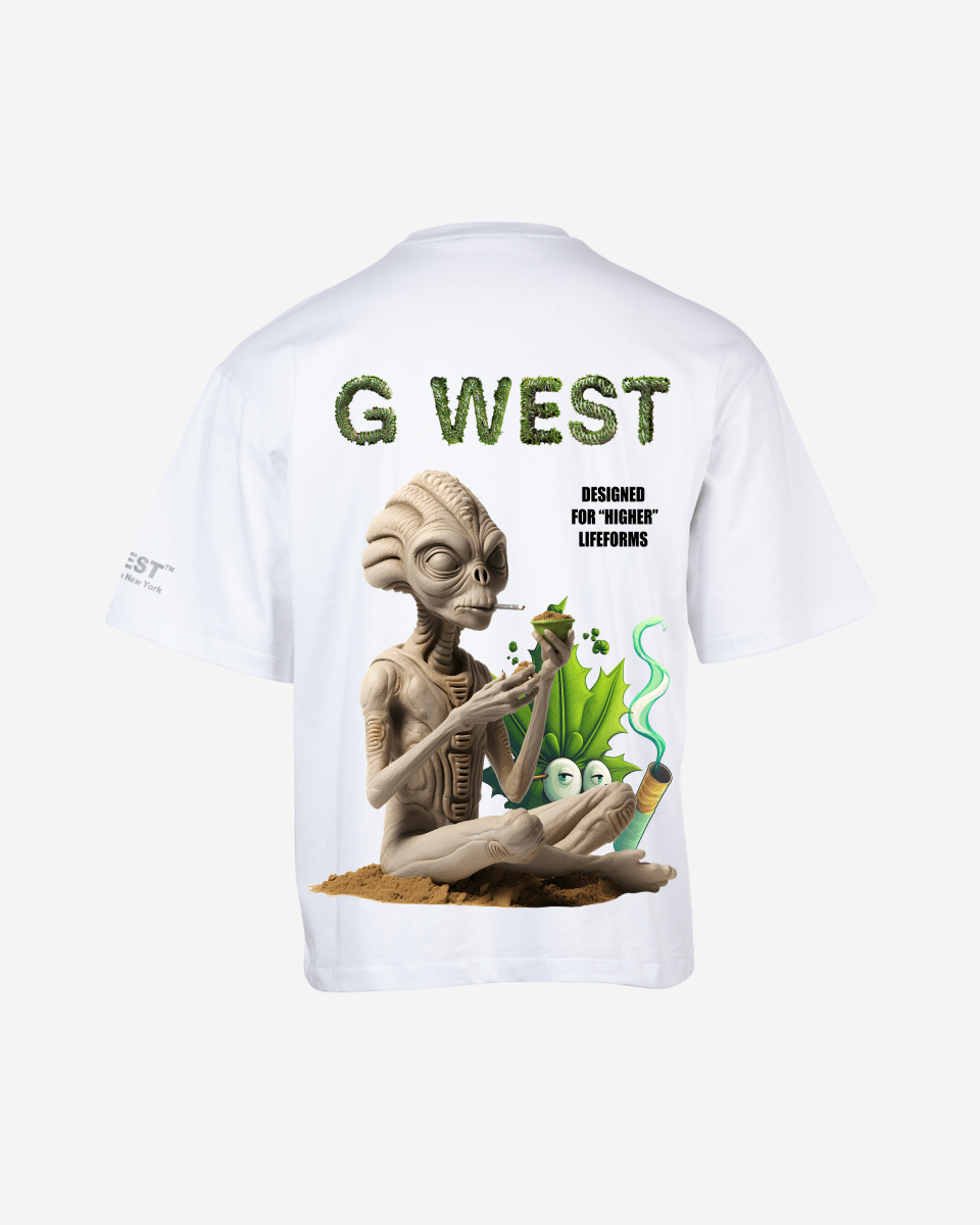 G West Mens Oversized Designed For Higher Lifeforms Tee G West