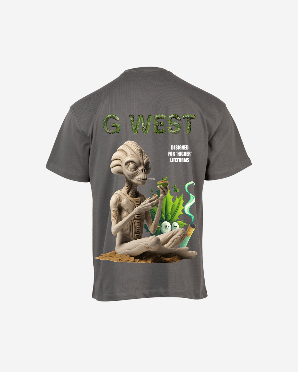 G West Mens Oversized Designed For Higher Lifeforms Tee G West