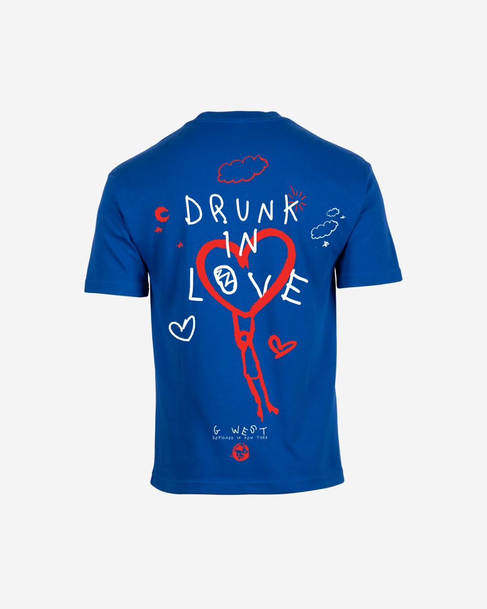 G West Mens Oversized Drunk In Love Tee G West