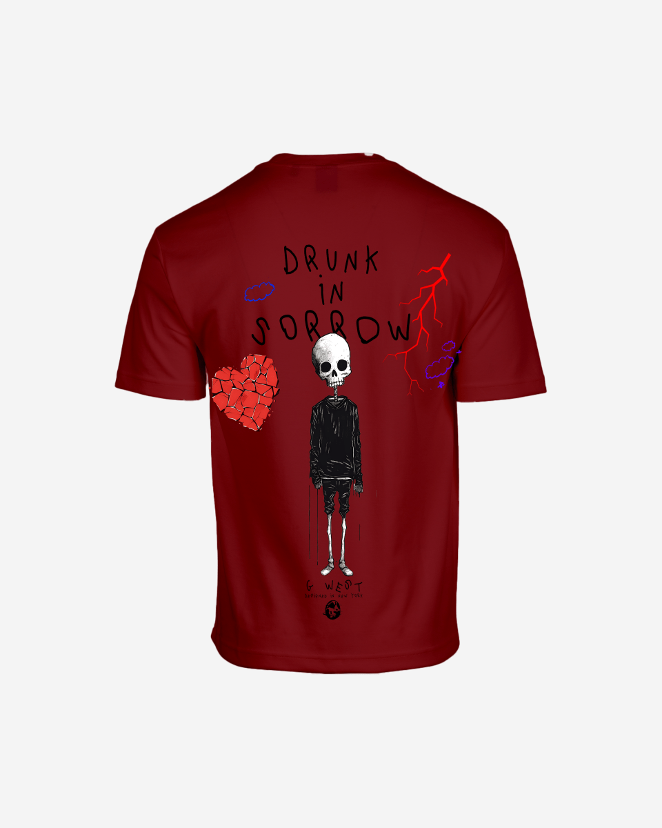 G West Oversized Drunk In Sorrow T-Shirt Mens G West