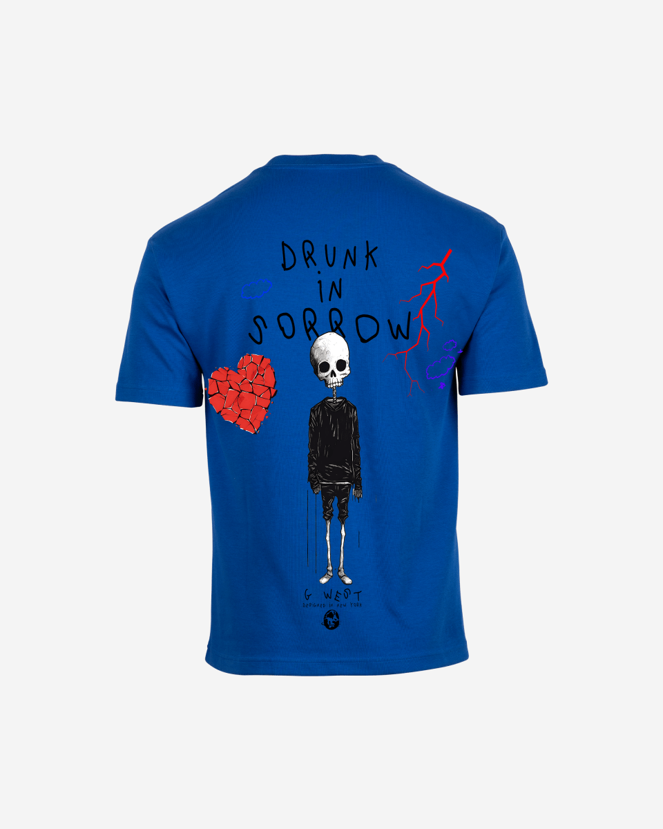 G West Oversized Drunk In Sorrow T-Shirt Mens G West