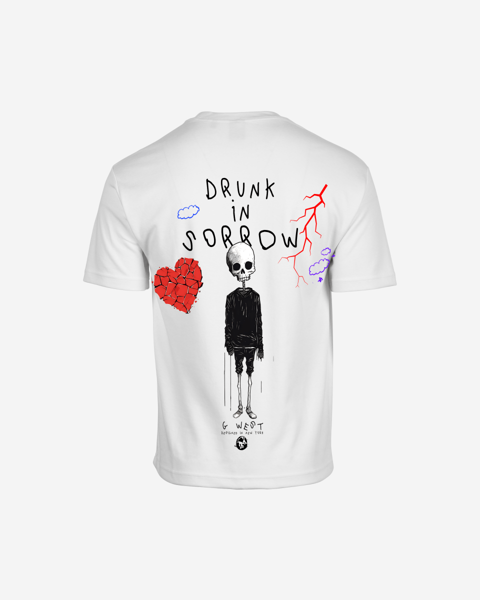 G West Oversized Drunk In Sorrow T-Shirt Mens G West