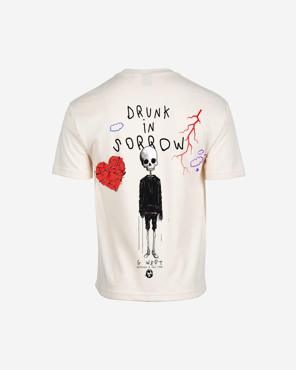 G West Oversized Drunk In Sorrow T-Shirt Mens G West