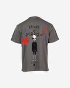 G West Oversized Drunk In Sorrow T-Shirt Mens G West