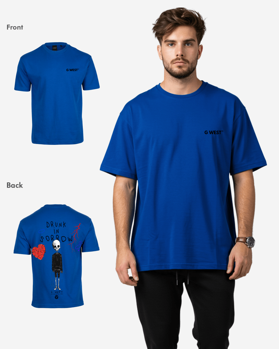 G West Oversized Drunk In Sorrow T-Shirt Mens G West